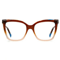 Missoni Women's Eyeglasses - Brown Horn Plastic Square Full Rim Frame | MIS 0092 0EX4 ,
