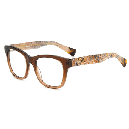 Missoni Women's Eyeglasses - Brown Acetate Square Shape Full Rim Frame | MIS 0104 009Q ,