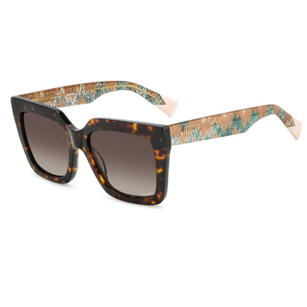 Missoni Women's Sunglasses - Havana Plastic Square Full Rim Frame | MIS 0147/S 0086/3X ,
