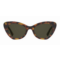 Moschino Women's Sunglasses - Havana Plastic Cat Eye Full Rim Frame | MOS147/S 005L/70 ,