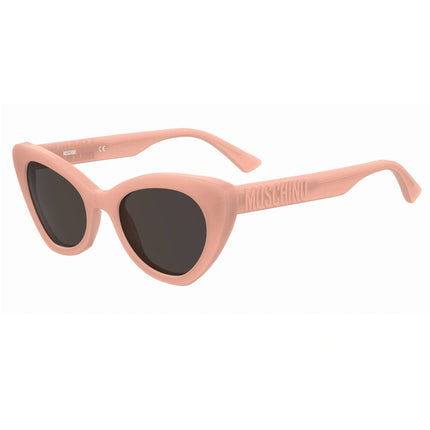 Moschino Women's Sunglasses - Orange Plastic Cat Eye Full Rim Frame | MOS147/S 0L7Q/IR ,