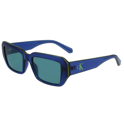 Calvin Klein Jeans Unisex Sunglasses - Blue Rectangular Full Rim Frame | CKJ23602S 400 ,