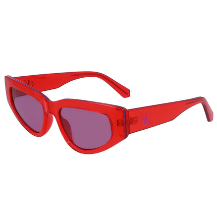Calvin Klein Jeans Women's Sunglasses - Red Plastic Cat Eye Full Rim | CKJ23603S 600 ,