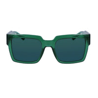 Calvin Klein Jeans Unisex Sunglasses - Green Plastic Square Full Rim | CKJ23622S 300 ,
