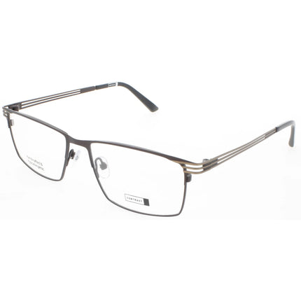 Contrast Unisex Eyeglasses - Demo Lens Rectangular Full Rim Frame | Maverick Brown ,