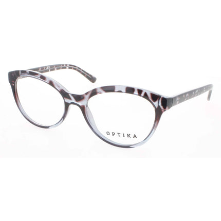 Optika Unisex Eyeglasses - Blue Plastic Cat Eye Shape Full Rim Frame | OP 103 BLUE 52 ,