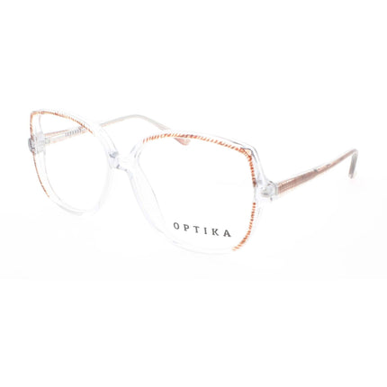 Optika Unisex Eyeglasses - Brown Plastic Butterfly Full Rim Frame | OP 107 BRN 53 ,
