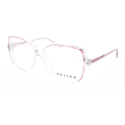 Optika Unisex Eyeglasses - Rose Plastic Butterfly Full Rim Frame | OP 107 ROSE 53 ,