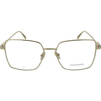 Salvatore Ferragamo Women's Eyeglasses - Gold Square Full Rim Frame | SF2230 710 56 ,