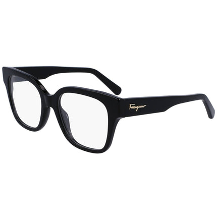 Salvatore Ferragamo Women's Eyeglasses - Black Plastic Square Frame | SF2952 001 53 ,