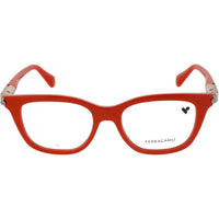Salvatore Ferragamo Women's Eyeglasses - Red Plastic Cat Eye Frame | SF2973 600 50 ,