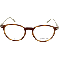 Salvatore Ferragamo Men's Eyeglasses - Tortoise Acetate Oval Frame | SF2976 240 51 ,