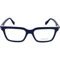 Salvatore Ferragamo Men's Eyeglasses - Navy Blue Plastic Square Frame | SF2978 414 54 ,