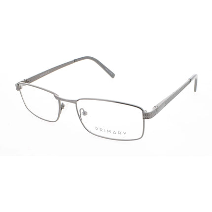 Signature Unisex Eyeglasses - Dark Gunmetal Rectangular Full Rim | PN105 Dark Gun 50 ,