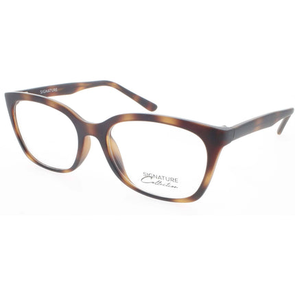 Signature Unisex Eyeglasses - Matte Tortoise Rectangular Frame | S7005 MatteTort 54 ,