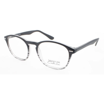Signature Unisex Eyeglasses - Grey Plastic Round Shape Full Rim Frame | S7014 Grey 49 ,