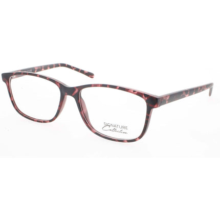 Signature Unisex Eyeglasses - Pink Tortoise Rectangular Frame | S7018 PinkTort 55 ,