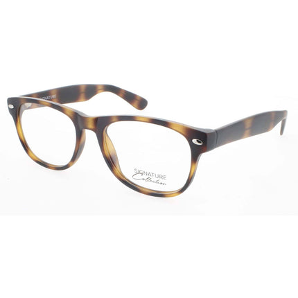 Signature Unisex Eyeglasses - Matte Tortoise Rectangular Frame | S7022 MatteTort 52 ,