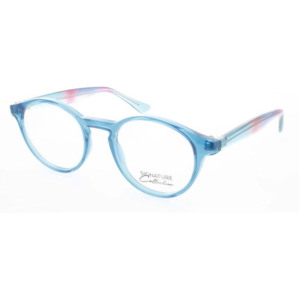 Signature Unisex Eyeglasses - Rainbow Plastic Round Full Rim Frame | S7024Rainbow ,