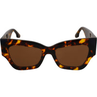 Victoria Beckham Women's Sunglasses - Dark Havana Acetate Cat Eye Frame | VB662S 234 ,