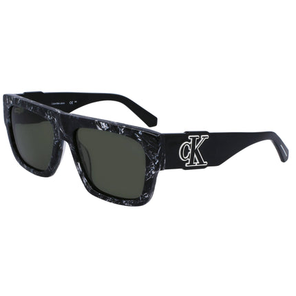 Calvin Klein Jeans Men's Sunglasses - Black/White Square Full Rim | CKJ23654S 073 ,