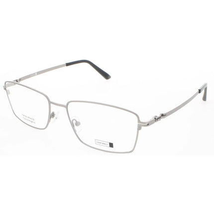 Contrast Unisex Eyeglasses - Light Gunmetal Rectangular Frame | Museros LtGunmetal ,