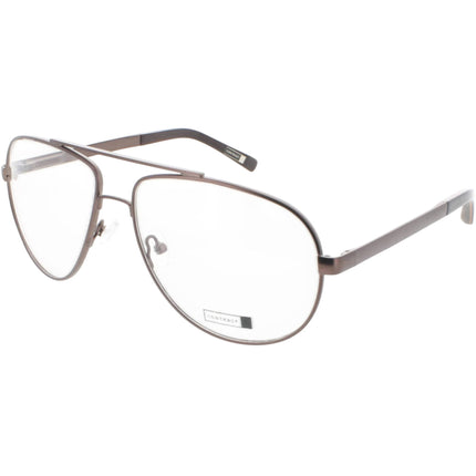 Contrast Unisex Eyeglasses - Demo Lens Metal Aviator Full Rim Frame | Cts108 Brown ,
