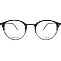 Flexon Men's Eyeglasses - Brown Horn Gradient Round Shape Full Rim Frame | B2024 221 ,