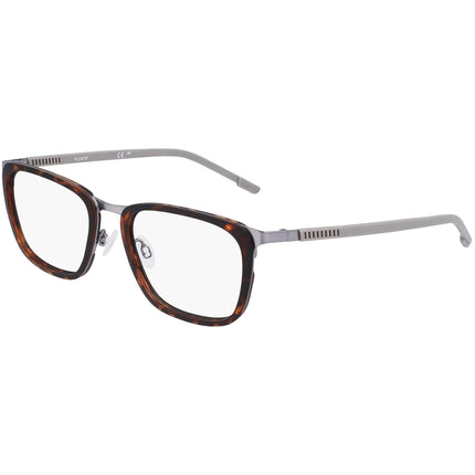 Flexon Men's Eyeglasses - Matte Tortoise/Gunmetal Metal Square Full Rim | E1139 244 ,
