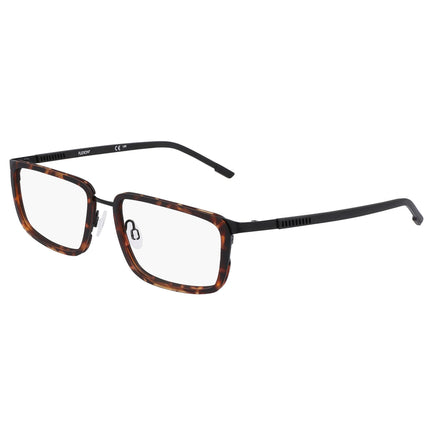 Flexon Men's Eyeglasses - Matte Tortoise/Black Rectangular Full Rim Frame | E1138 242 ,
