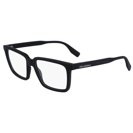 Karl Lagerfeld Men's Eyeglasses - Matte Black Plastic Square Full Rim | KL6113 002 ,