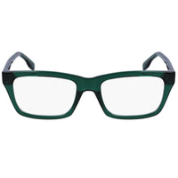 Karl Lagerfeld Men's Eyeglasses - Green Plastic Rectangular Shape Frame | KL6138 300 ,