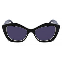 Karl Lagerfeld Women's Sunglasses - Black White Acetate Cat Eye Frame | KL6127S 006 ,