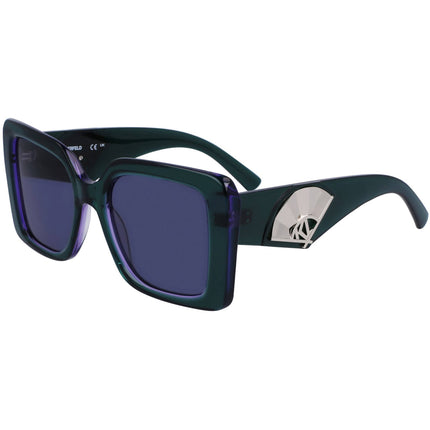 Karl Lagerfeld Women's Sunglasses - Petrol/Lilac Acetate Butterfly Frame | KL6126S 427 ,