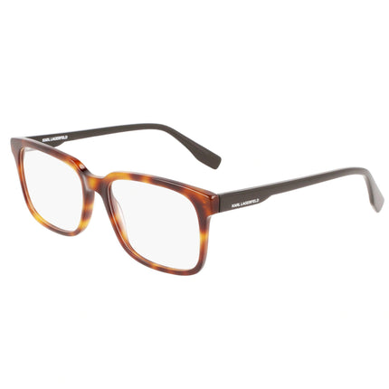 Karl Lagerfeld Men's Eyeglasses - Tortoise Plastic Square Full Rim Frame | KL6082 240 ,