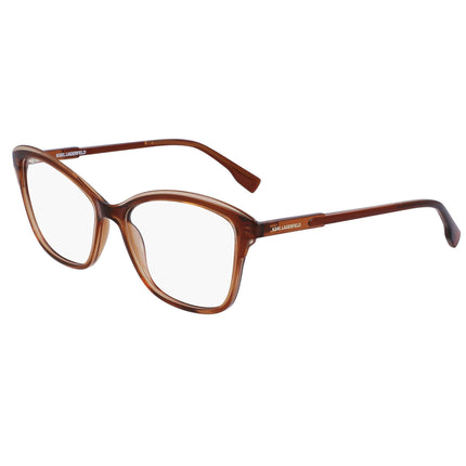 Karl Lagerfeld Men's Eyeglasses - Brown/Light Brown Plastic Cat Eye Frame | KL6095 246 ,