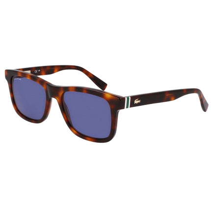 Lacoste Men's Sunglasses - Havana Plastic Square Full Rim Frame Blue Lens | L6014S 214 ,