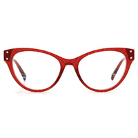 Missoni Women's Eyeglasses - Burgundy Plastic/Metal Cat Eye Full Rim | MIS 0044 0LHF ,