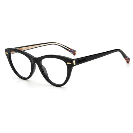 Missoni Women's Eyeglasses - Black Plastic Cat Eye Full Rim Frame | MIS 0073 0807 ,