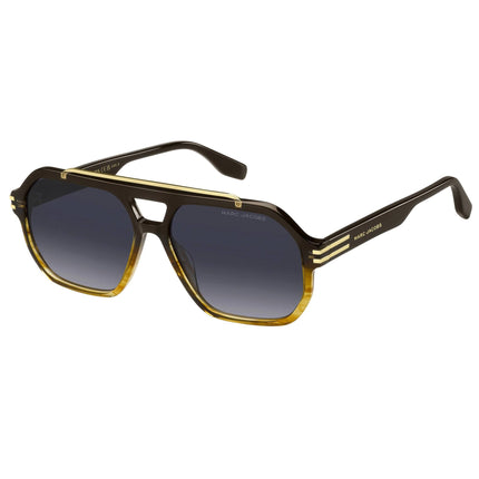 Marc Jacobs Men's Sunglasses - Brown Horn Gold Plastic Full Rim | MARC 753/S 0EX4/9O ,