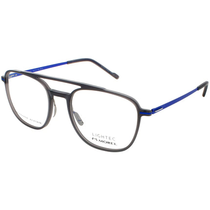 Morel Men's Eyeglasses - Grey Blue Acetate Pilot Shape Full Rim Frame | 30107L GB12 ,