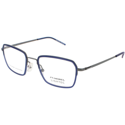 Morel Men's Eyeglasses - Blue Acetate Square Full Rim Frame Demo Lens | 30263L BG17 ,