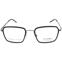 Morel Men's Eyeglasses - Black/Grey Acetate/Metal Square Full Rim Frame | 30263L NG15 ,