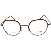 Morel Men's Eyeglasses - Brown/Grey Acetate/Metal Geometric Full Rim | 30264L MG19 ,