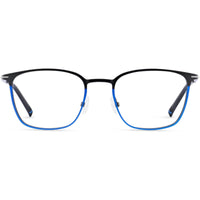 Morel Men's Eyeglasses - Black/Blue Metal Square Shape Full Rim Frame | 30319L NB08 ,