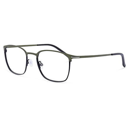 Morel Men's Eyeglasses - Green Metal Square Full Rim Frame Demo Lens | 30319L SP01 ,