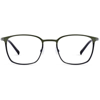 Morel Men's Eyeglasses - Green Metal Square Full Rim Frame Demo Lens | 30319L SP01 ,