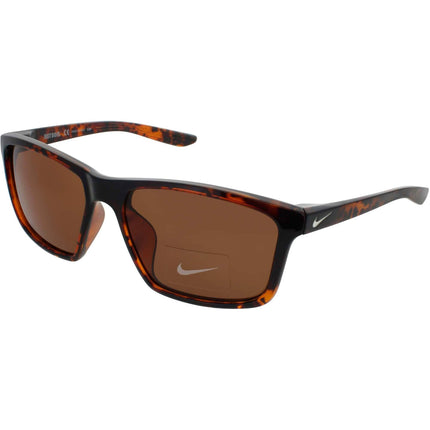 Nike Unisex Sunglasses - Tortoise Plastic Rectangular Frame | VALIANT MI CW4645 220 ,