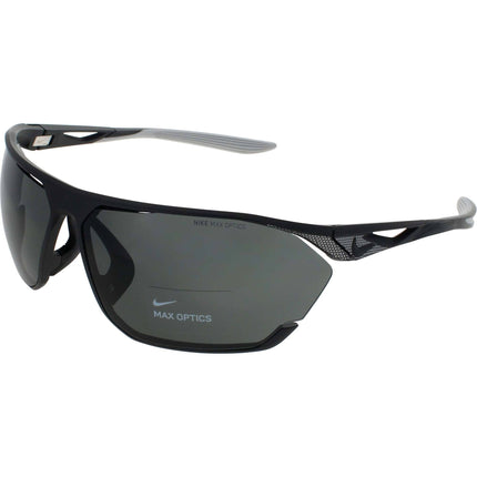 Nike Men's Sunglasses - Satin Black Wraparound Full Rim Frame | STRATUS DC3409 010 ,