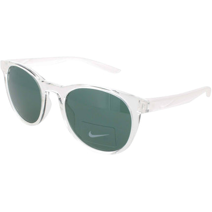 Nike Unisex Sunglasses - Clear/White Plastic Oval Frame | HORIZON ASCENT DJ9920 900 ,